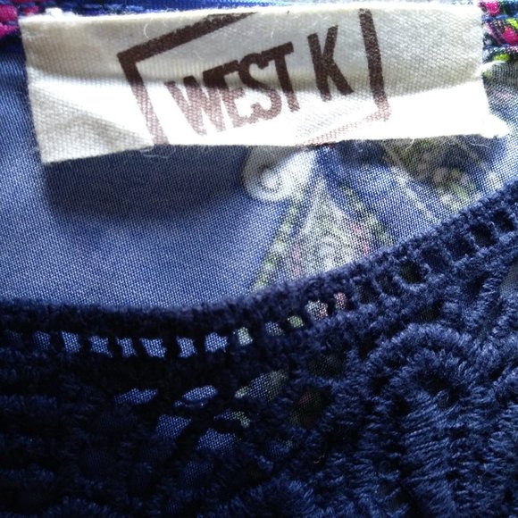 West K Asymmetrical Boho Style Dress Size Large - Picture 9 of 9